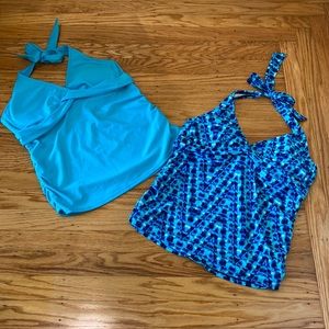 Athleta Tara halter tankinis 36 B/C